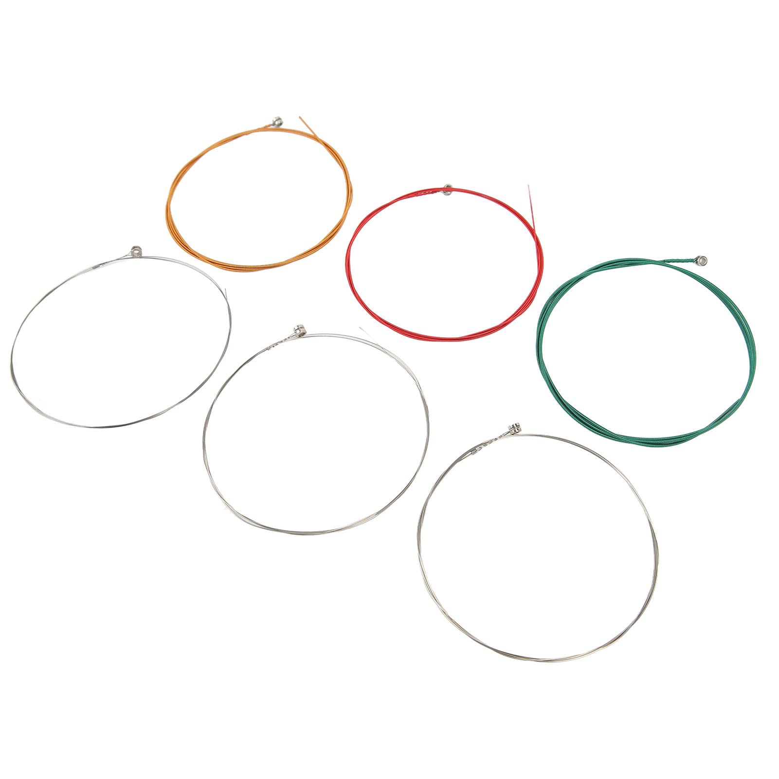 6Pcs Colorful Steel Core Electric Guitar Strings - Durable & Vibrant for Rock, Blues & Live Performances