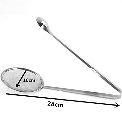 Stainless Steel Oil Scoop & Colander Strainer - Kitchen Gadget for Draining Fried Food Oil | Perfect for Frying, Cooking & Kitchen Accessories