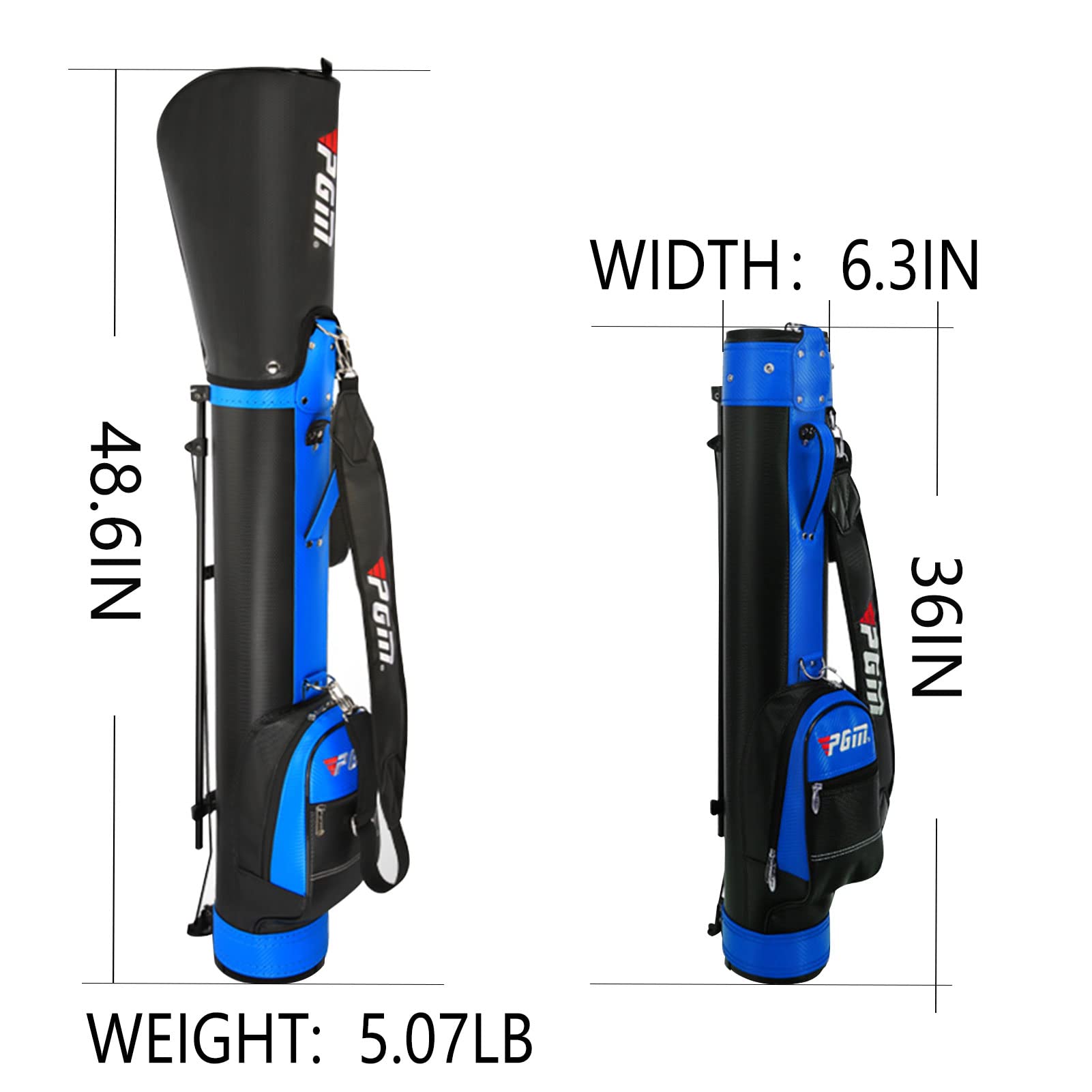 Premium Golf Stand Bag for Men & Women - Lightweight, Durable & Waterproof - Easy to Carry Sunday Golf Bag for Course & Travel - Perfect for Weekend Golfers & Frequent Travelers