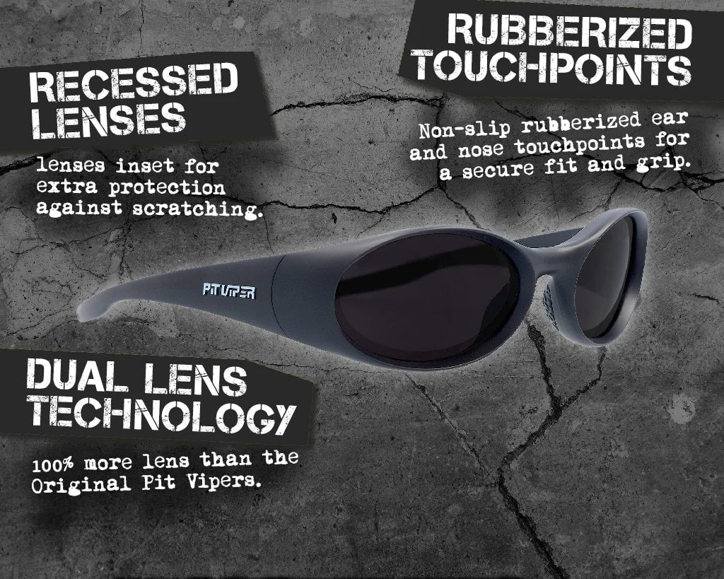 Pit Viper The Slammer Standard Sunglasses - Polarized UV Protection for Outdoor Sports & Adventure