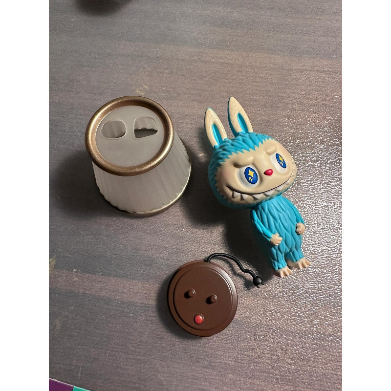 Labubu The Monsters Almost Hidden Series LED Night Light - Cute Anime Desk Lamp for Bedroom, Gaming Room & Office Decor