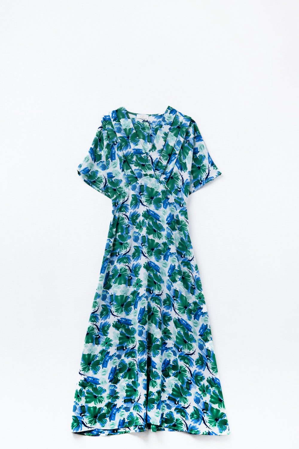 Floral Print Satin Maxi Robe with Dropped Sleeves - Elegant Loungewear for Women, Perfect for Relaxing at Home or Special Occasions