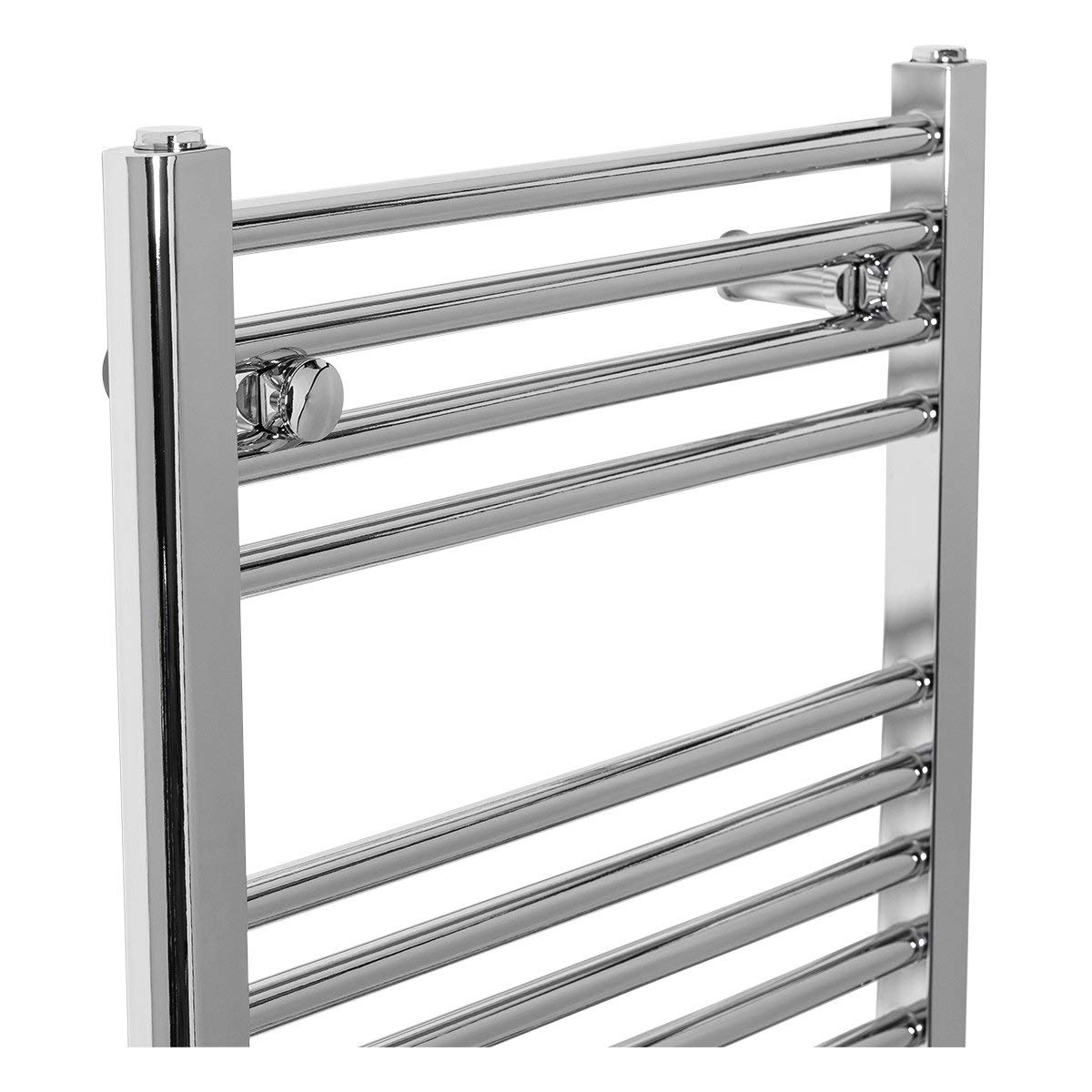 Warmehaus Electric Heated Towel Rail Warmer Radiator - Chrome Finish - 1100x500mm Manual 250W - Perfect for Bathroom, Spa & Luxury Home Heating