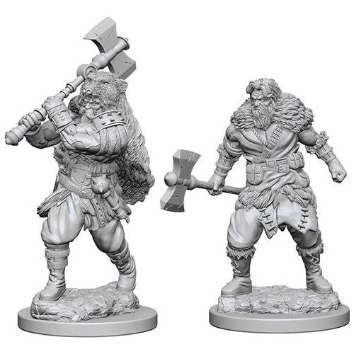 D&D Miniatures - Nolzur's Marvelous Miniatures Human Male Barbarian Figurine for Tabletop RPG & Dungeons & Dragons Game Scenes