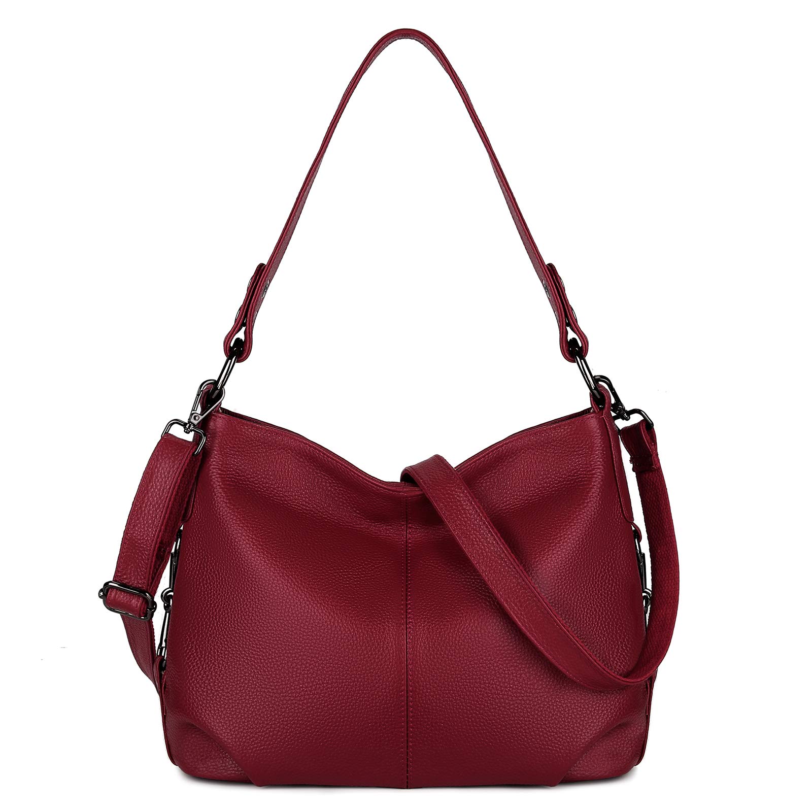 YALUXE Genuine Leather Hobo Handbag for Women - Stylish Crossbody & Shoulder Bag for Daily Use