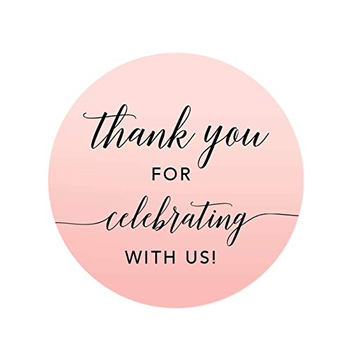 Thank You for Celebrating Round Circle Label