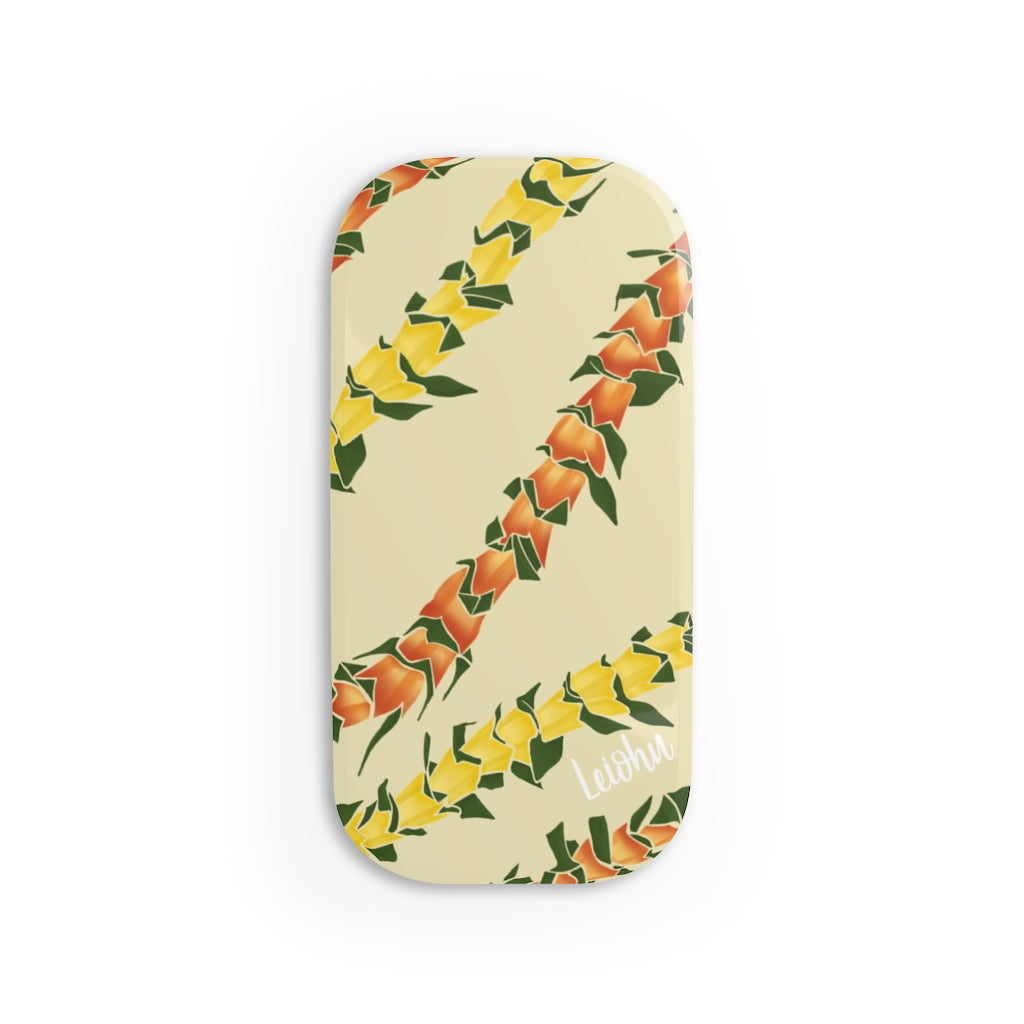 Hala Lei Phone Grip - Non-Slip Phone Holder with Adhesive for iPhone, Samsung & Smartphones - Perfect for Workouts, Selfies & Daily Use