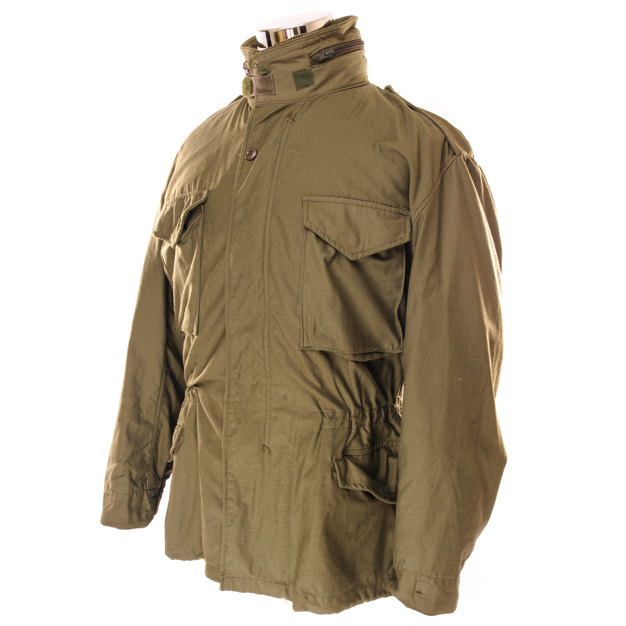 Vintage US Army M-1965 M65 Field Jacket 1991 - Size Large Regular - Military Green Outerwear for Men - Perfect for Outdoor Adventures, Hiking, and Casual Wear