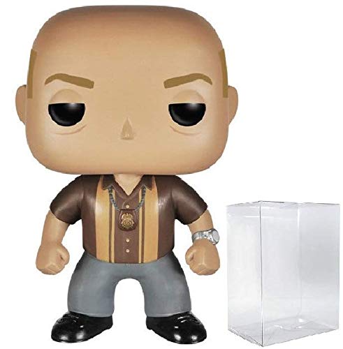 Breaking Bad Hank Schrader Funko Pop! Vinyl Figure with Pop Protector Case - Collectible TV Show Merchandise for Display & Protection - Perfect for Fans, Collectors & Home Office Decor