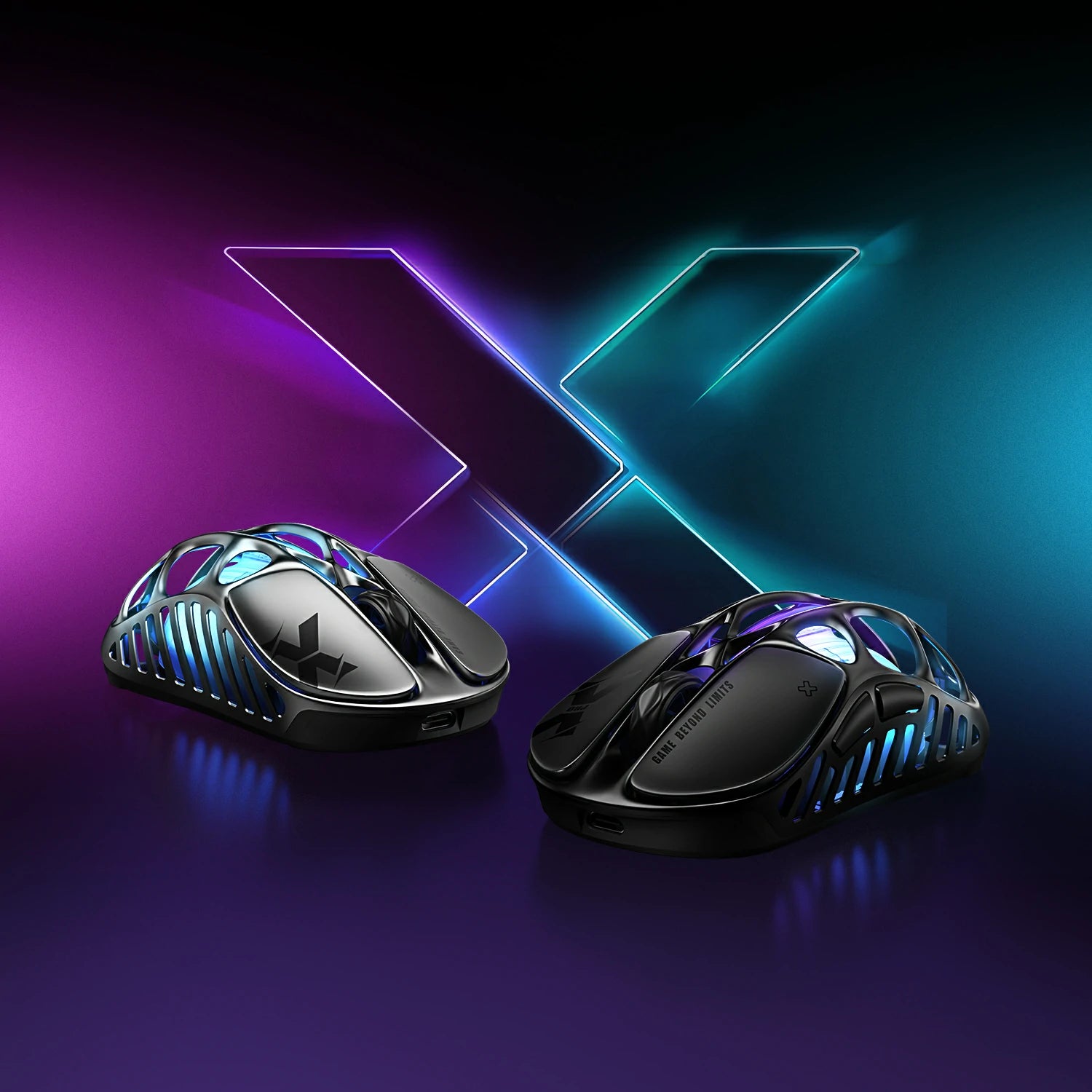 Mercury X Wireless Gaming Mouse - Ergonomic RGB LED, 16000 DPI, Rechargeable - Perfect for PC, Mac, Laptop Gaming & Office Work