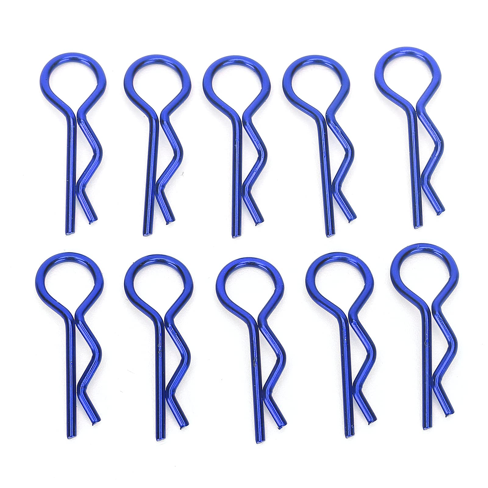 Durable RC Shell R Clips - 10Pcs 8.3MM Body Clips for 1/5 1/6 1/8 1/10 Scale RC Cars (Blue) - Easy Installation & Wide Compatibility - Perfect for Off-Road, Crawler, Drift & Racing RC Vehicles