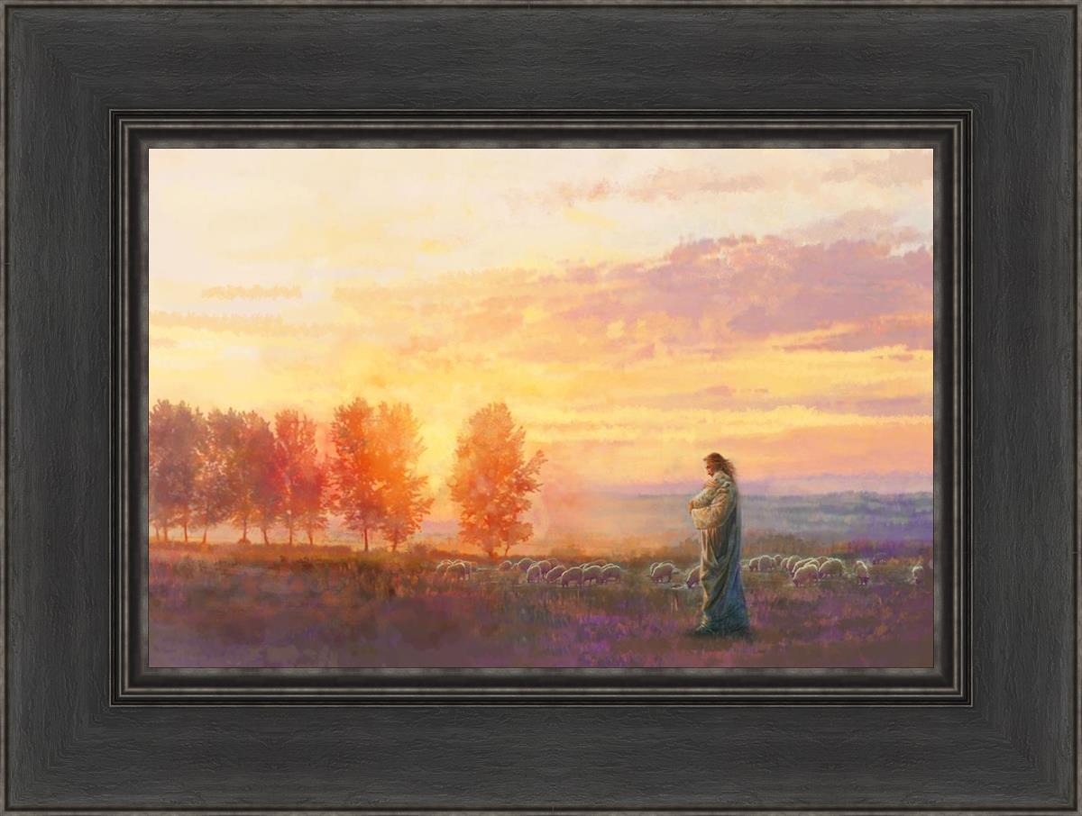 Eventide By Yongsung Kim - Premium Christian Wall Art for Home & Church Decor | Inspirational Bible Verse Canvas Painting | Perfect for Living Room, Bedroom & Worship Spaces