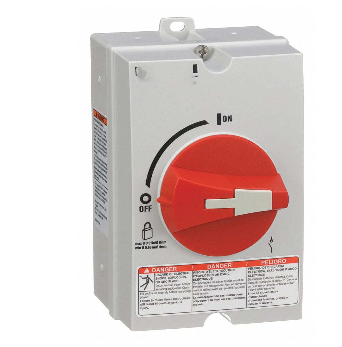 Square D Nonfusible Enclosed Disconnect Switch - Heavy Duty Safety Switch for Industrial & Commercial Electrical Systems | Perfect for HVAC, Motor Control & Power Distribution Applications