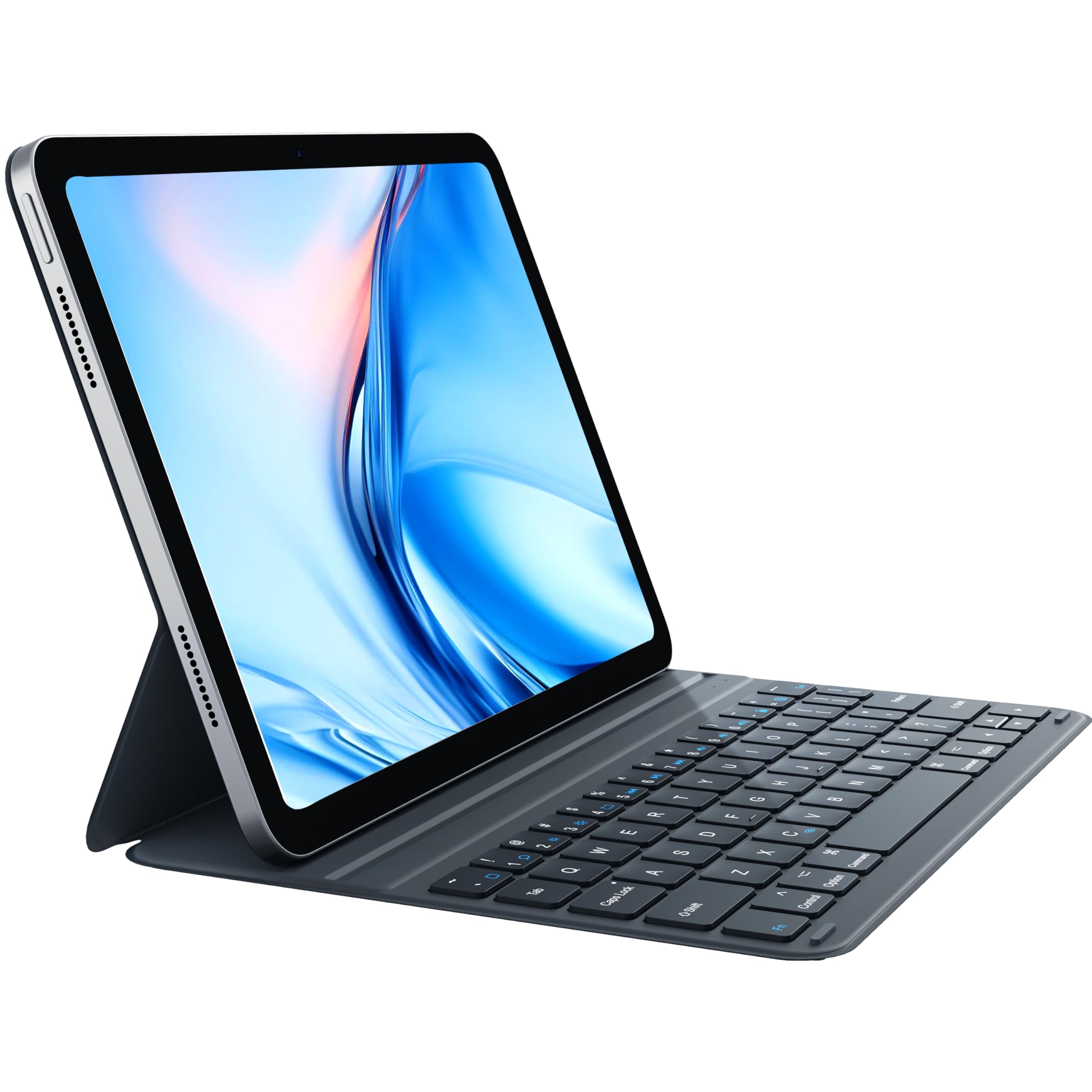 CHESONA iPad Air 11 inch (M3-2025, M2-2024) Keyboard Case - Ultra Thin Lightweight Detachable Magnetic Rechargeable Folio Cover for iPad Air 11 M3/M2 & iPad Pro 11 (4/3/2/1) & iPad Air 5/4 10.9 - Grey | Perfect for Work, Study & Travel