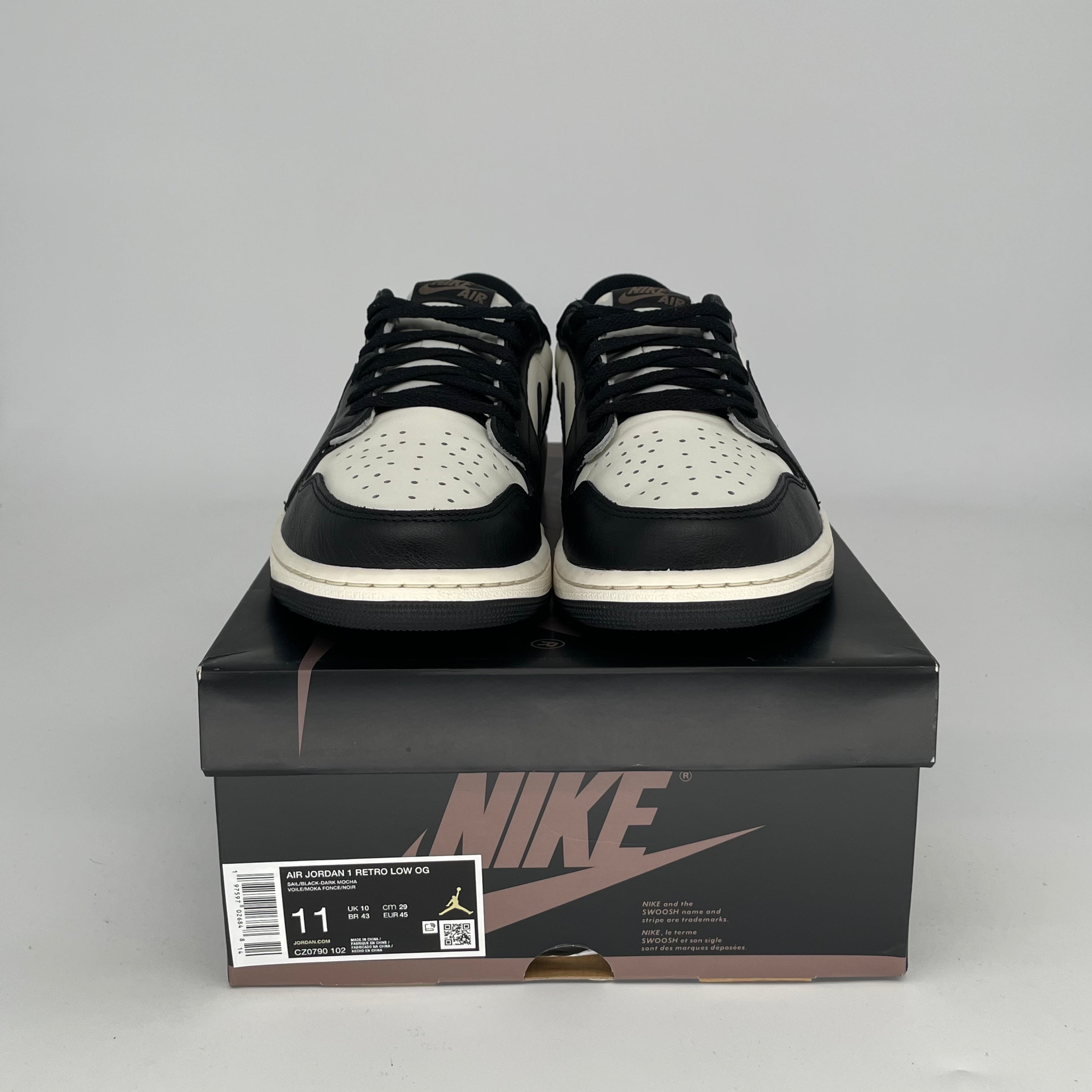 **AIR JORDAN 1 LOW MOCHA - Men's/Women's Size 11 & 12.5W - Style CZ0790-102 - Perfect for Casual Wear, Sneaker Collecting & Street Fashion**