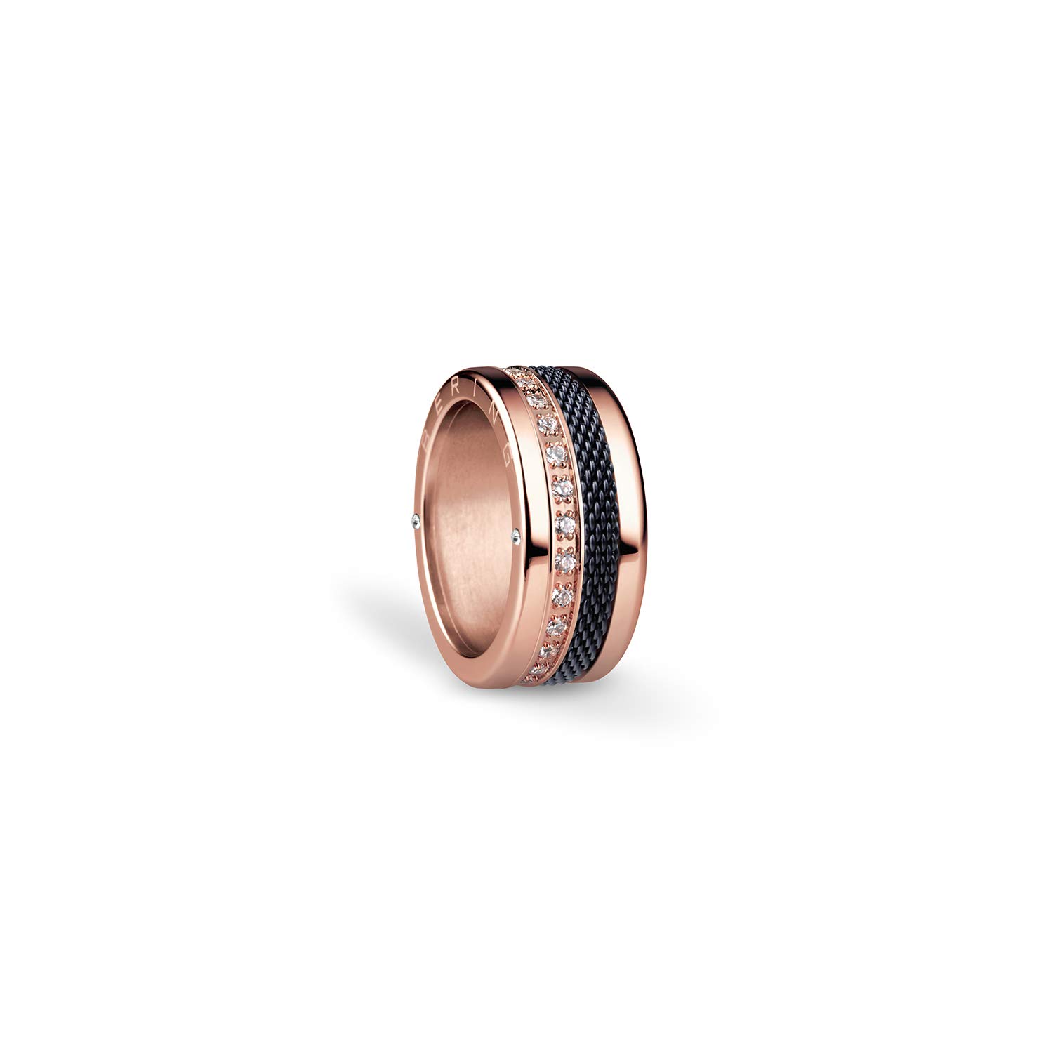 BERING Women's Rose Gold Ring Set - Elegant Symphony-Set7 Jewelry for Anniversary, Wedding & Special Occasions