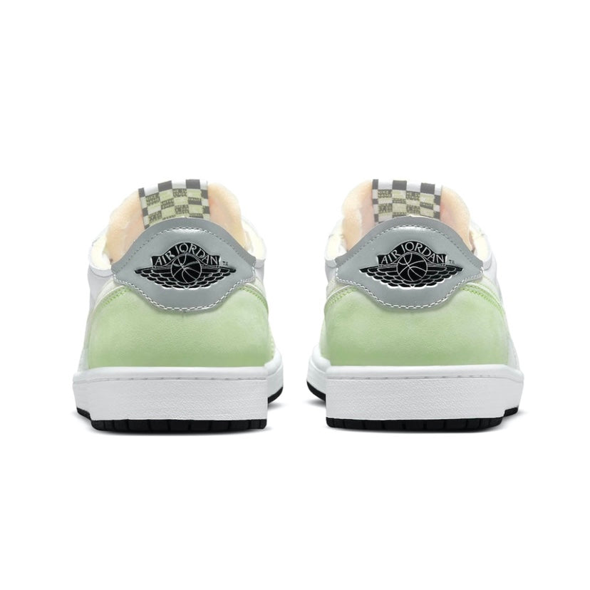 Air Jordan 1 Low OG Sneakers - White/Ghost Green/Black Colorway | Men's Basketball Shoes for Casual Wear & Street Style