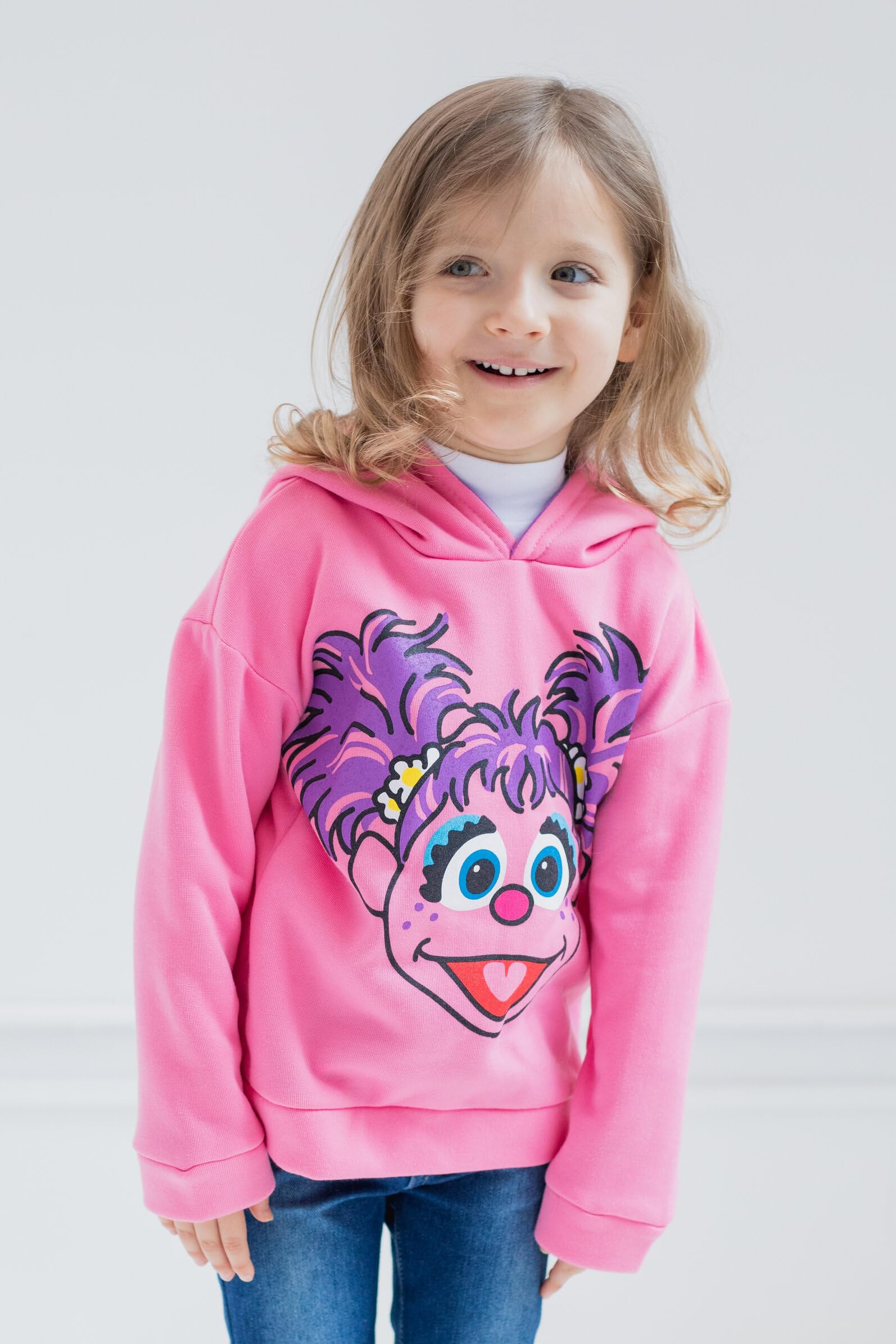 Sesame Street Abby Cadabby Elmo Big Bird Cookie Monster Oscar The Grouch Pullover Hoodie for Kids - Soft Cotton Sweatshirt for Infants & Toddlers (1-5 Years) - Perfect for Playdates, Preschool & Family Outings