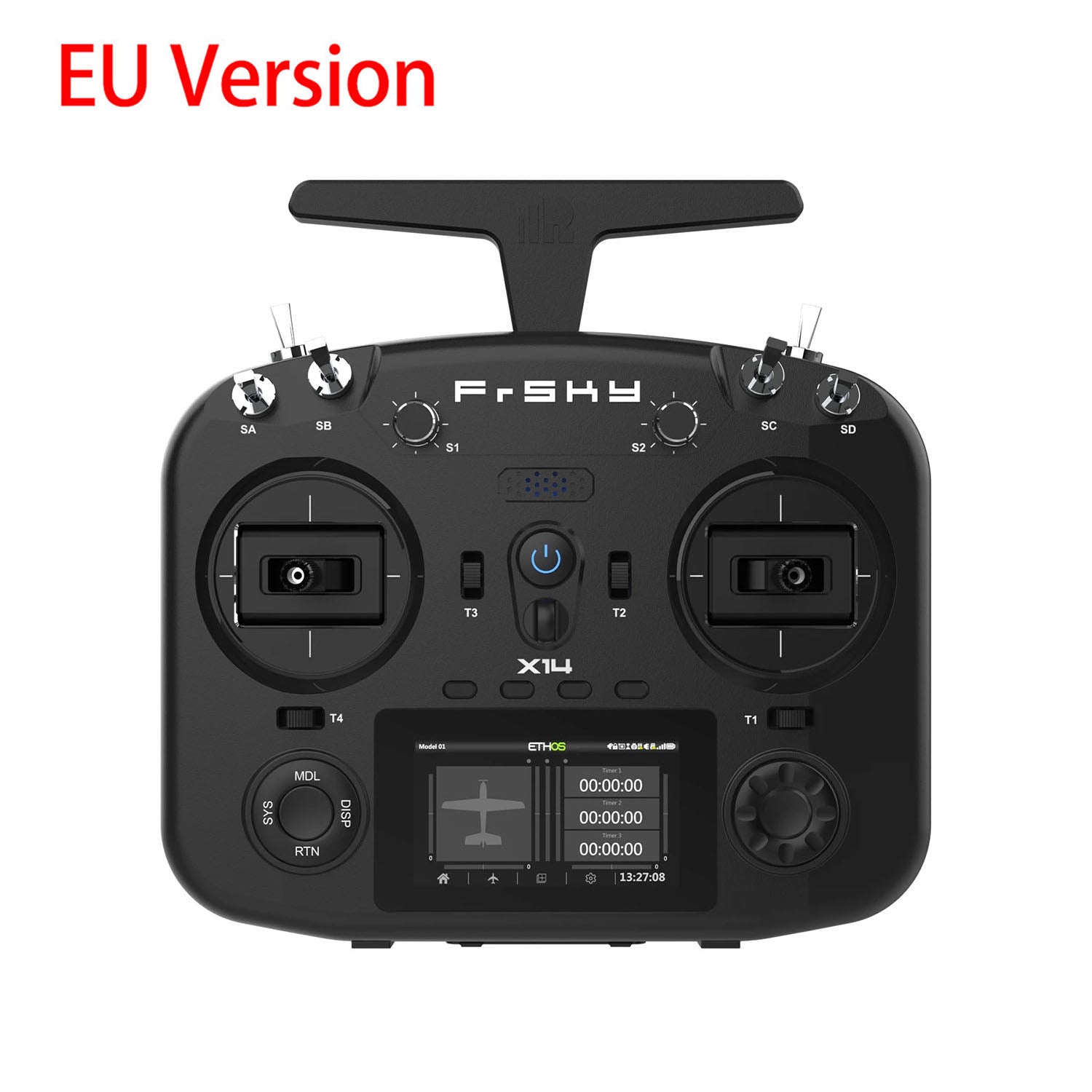 FrSky TWIN X14 2.4G Radio Transmitter System - FCC & EU Certified Dual-Band Controller with Battery for RC Hydraulic Excavators, Tractors, and Loaders (Receiver Not Included) - Perfect for Construction Site Simulation and Heavy Equipment Remote Control Operations