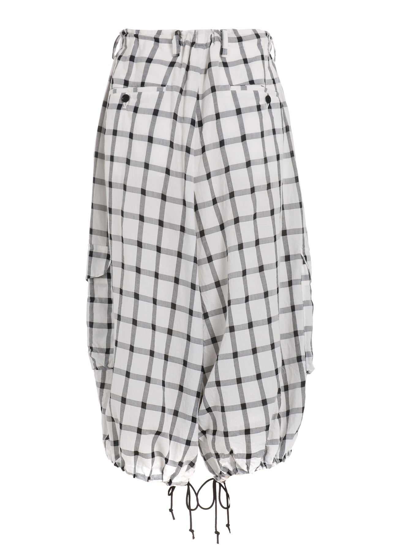 Soft & Breathable Cotton Cupro Plaid Pants for Women - Comfortable High Waisted Trousers for Work, Office & Casual Wear