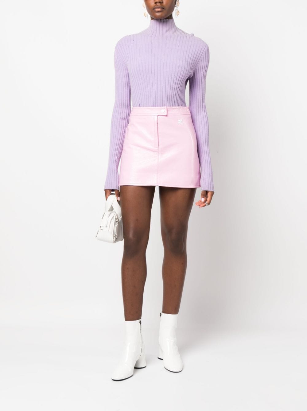 Courreges PRE Pink Skirts for Women - Stylish Mini Skirt for Casual Wear, Party & Night Out
