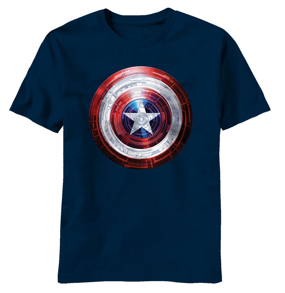 Marvel Captain America Men's T-Shirt - Official Licensed Superhero Graphic Tee for Casual Wear & Comic Con