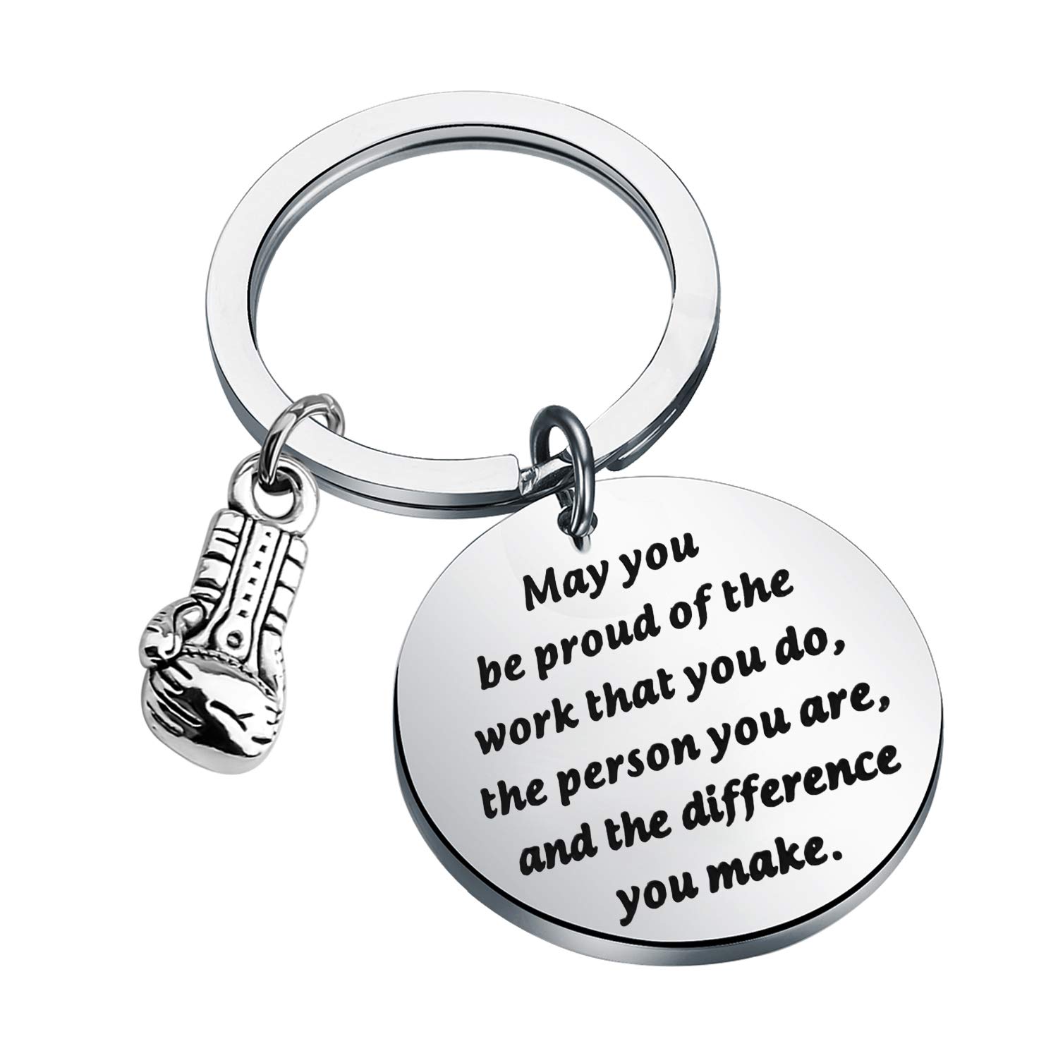 AKTAP Boxing Gloves Keychain - Boxing Jewelry for Men & Women - Motivational Boxer Keyring Gift for Fitness Enthusiasts - Perfect for Gym Bags, Keychains & Boxing Fan Collections