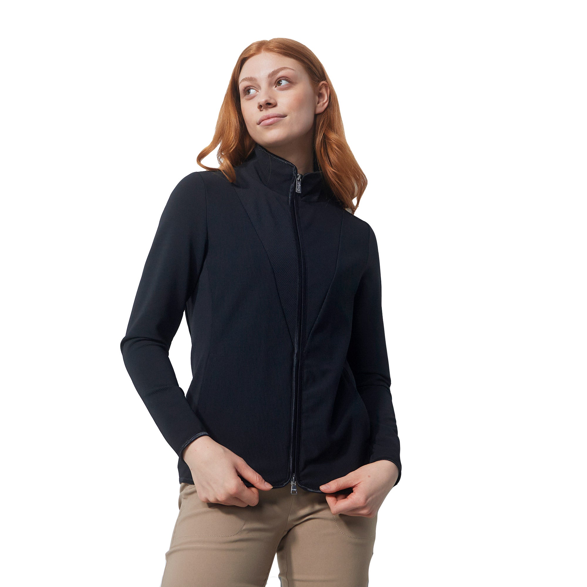 Women's Daily Sports Matera Full Zip Golf Jacket - Lightweight, Waterproof & Breathable for Golfing, Running & Outdoor Activities