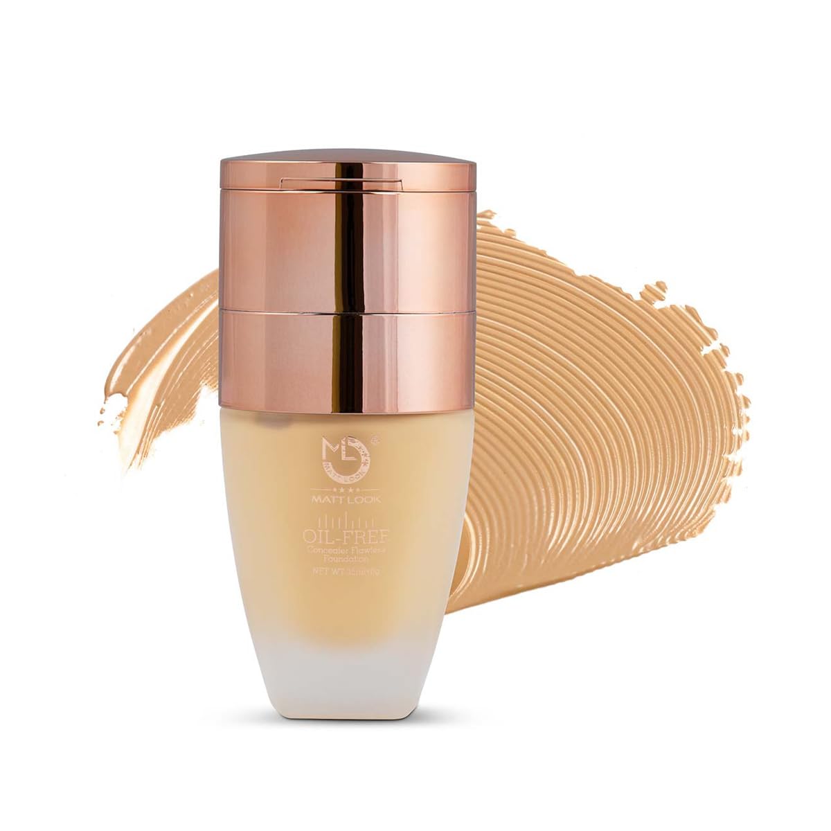 MATT LOOK Oil Free Concealer & Foundation - Ivory (35ml + 8g) | Flawless Coverage for Acne, Dark Circles | Perfect for Daily Makeup & Photoshoots