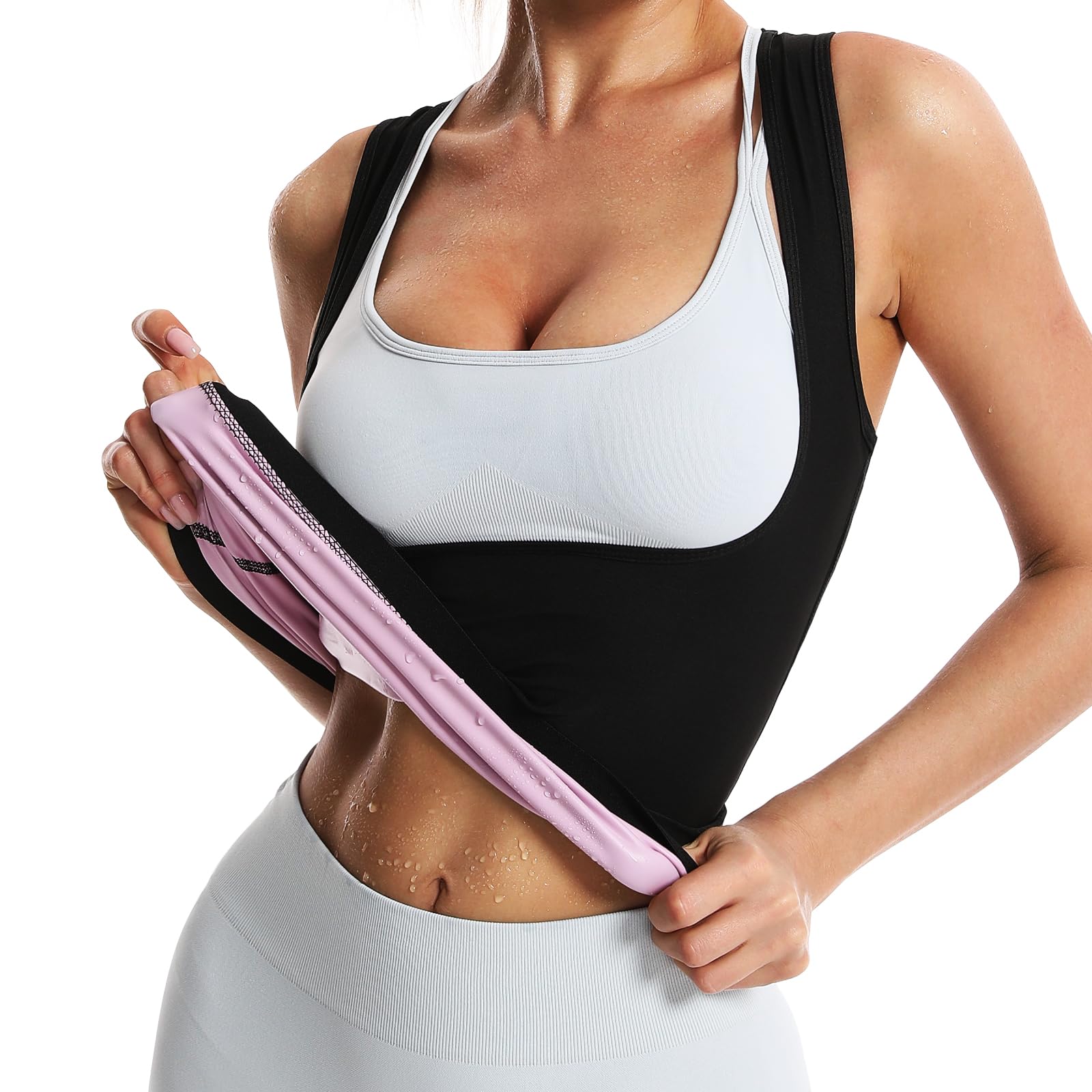 JBT Women's Sweat Vest - Waist Trainer & Sauna Vest for Fitness, Weight Loss & Body Shaping | Perfect for Workouts, Gym & Home Use
