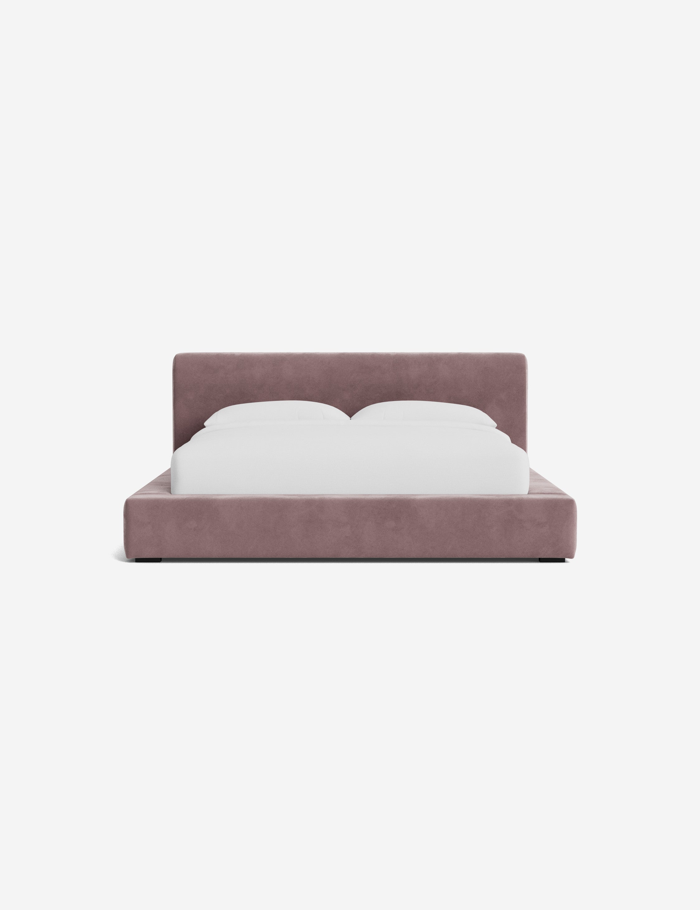 Clayton Platform Bed Frame - Queen Size, Modern Minimalist Wooden Bed with Sturdy Slat Support - Perfect for Bedroom, Guest Room, or Studio Apartment