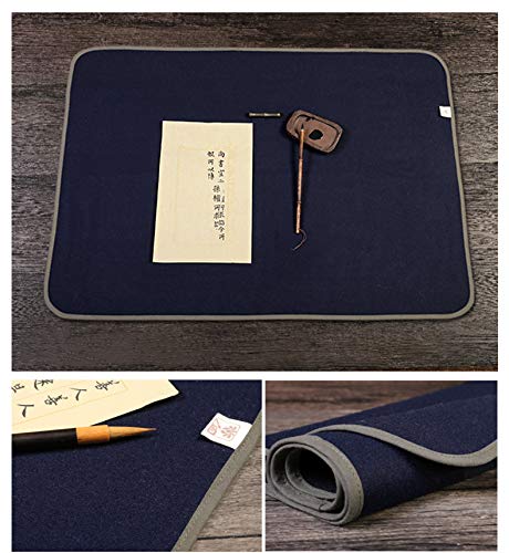 Premium Chinese Calligraphy Mat - Washable Sumi Drawing & Painting Felt Desk Pad - Thin Wool Felt for Artists (19.6
