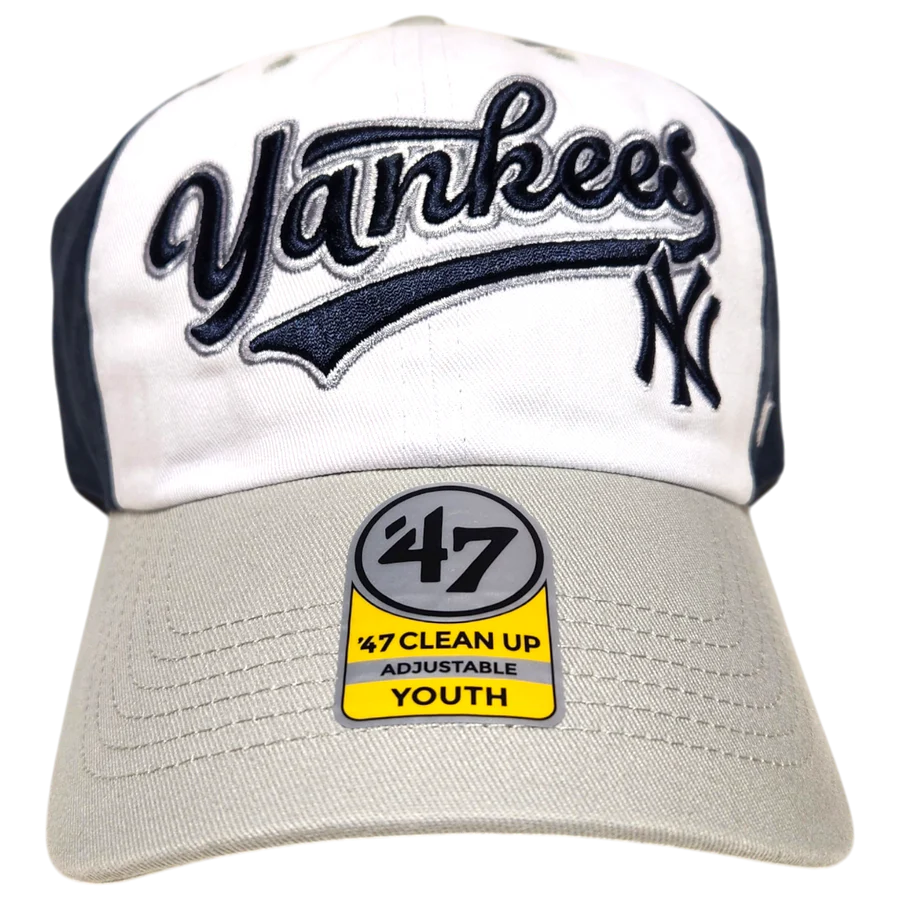 New York Yankees Youth Scooter Clean Up Cap - Adjustable Baseball Hat for Kids - Perfect for Sports, Outdoor Play, and Fan Gear