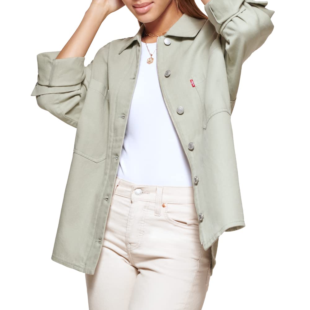 Levi's Women's Cotton Corduroy Shirt Jacket - Casual Button Down Shacket for Fall & Winter (Standard & Plus Sizes) | Perfect for Layering, Outdoor Activities & Everyday Wear