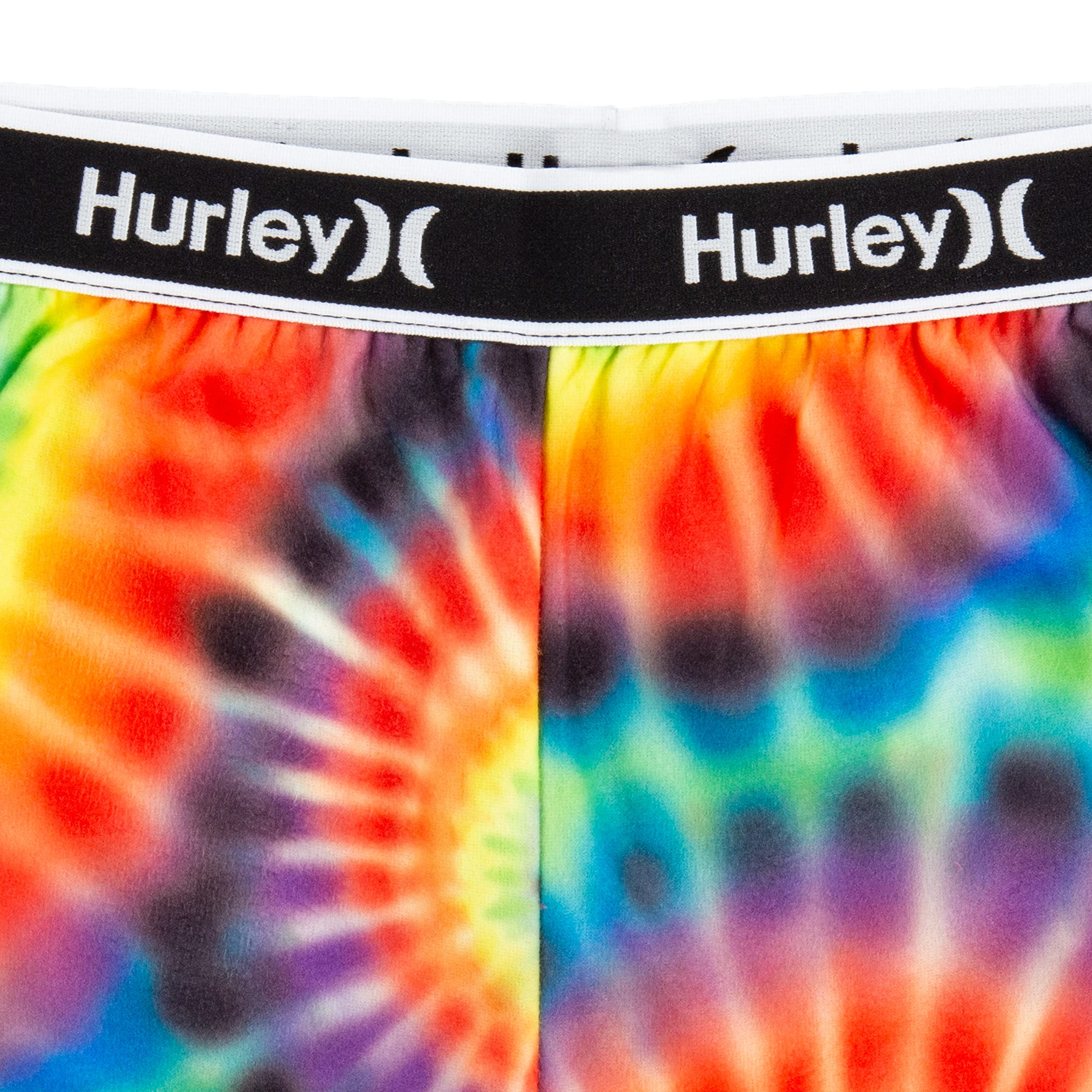 Hurley Boys' 2-Piece Pajama Set - Colorful Tie Dye Sleepwear for Kids | Soft Cotton Pajamas for Boys | Perfect for Sleepovers, Lounging & Cozy Nights