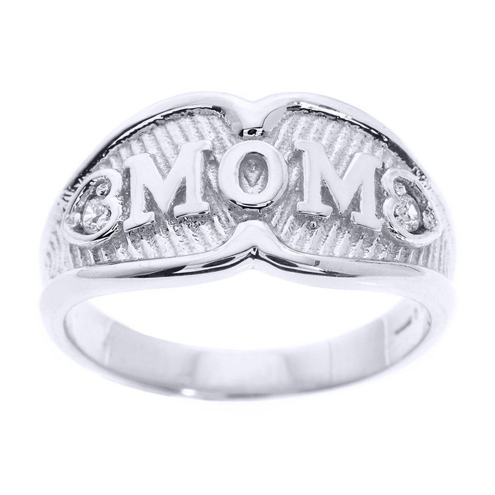 925 Sterling Silver CZ Mother's Ring - Elegant Jewelry Gift for Mom, Birthday, Mother's Day & Special Occasions | Perfect for Everyday Wear & Family Celebrations