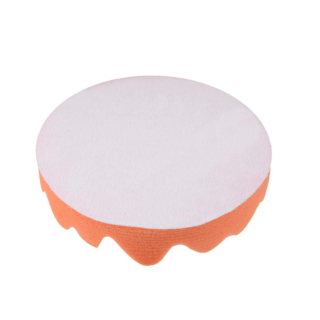 uxcell 5-inch Foam Drill Buffing Sponge Pads with Hook and Loop Backing - 5 Pack for Car Polishing, Metal Finishing & Wood Sanding