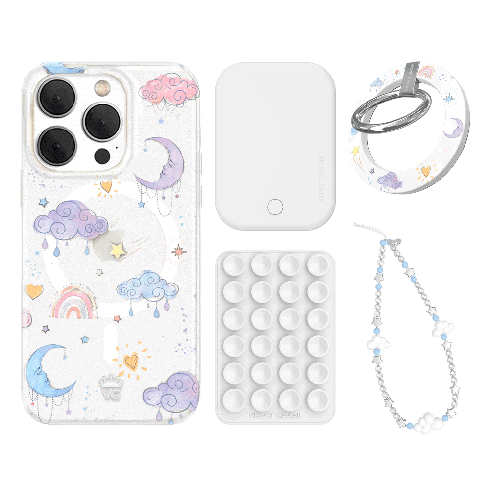 Sweet Dreams Frosted iPhone Case with Grip - Cute & Protective Phone Cover for iPhone 13/14/15 - Perfect for Daily Use, Travel & Work