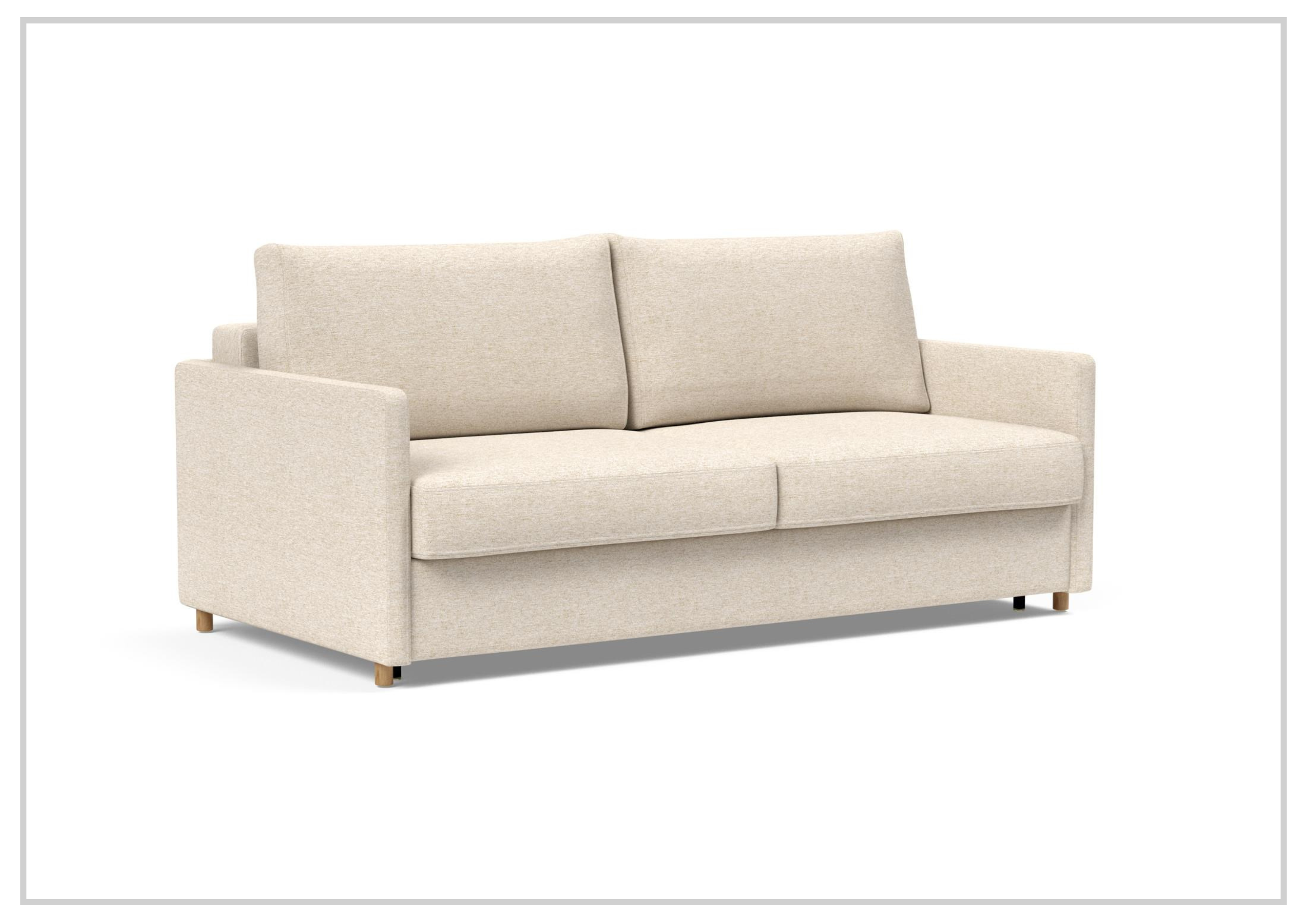 Innovation Living Neah Fabric 2-Seater King Size Sleeper Sofa Bed - Convertible Comfort for Small Spaces & Guest Rooms