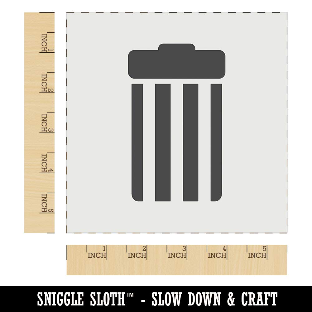 5.5 Inch Reusable Wall Stencil for DIY Crafts - Perfect for Cookie Decorating, Garbage Can Art & Home Decoration Projects