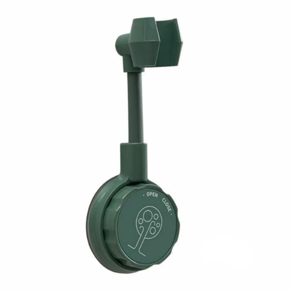 1Pcs Green Shower Head Holder - 360 Degree Adjustable Handheld Shower Bracket, No Drill Wall Mount for Shower Wand - Perfect for Bathroom, RV & Mobile Home Use