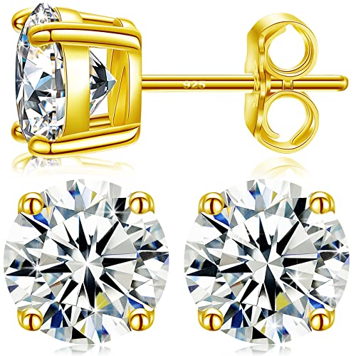 18K Yellow Gold - S925 -3EX Cut