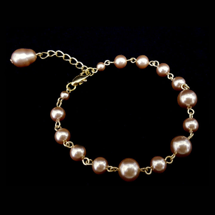 Kezani Eloise Pearl Bridal Bracelet - Elegant Wedding Jewelry for Brides, Bridesmaids & Special Occasions