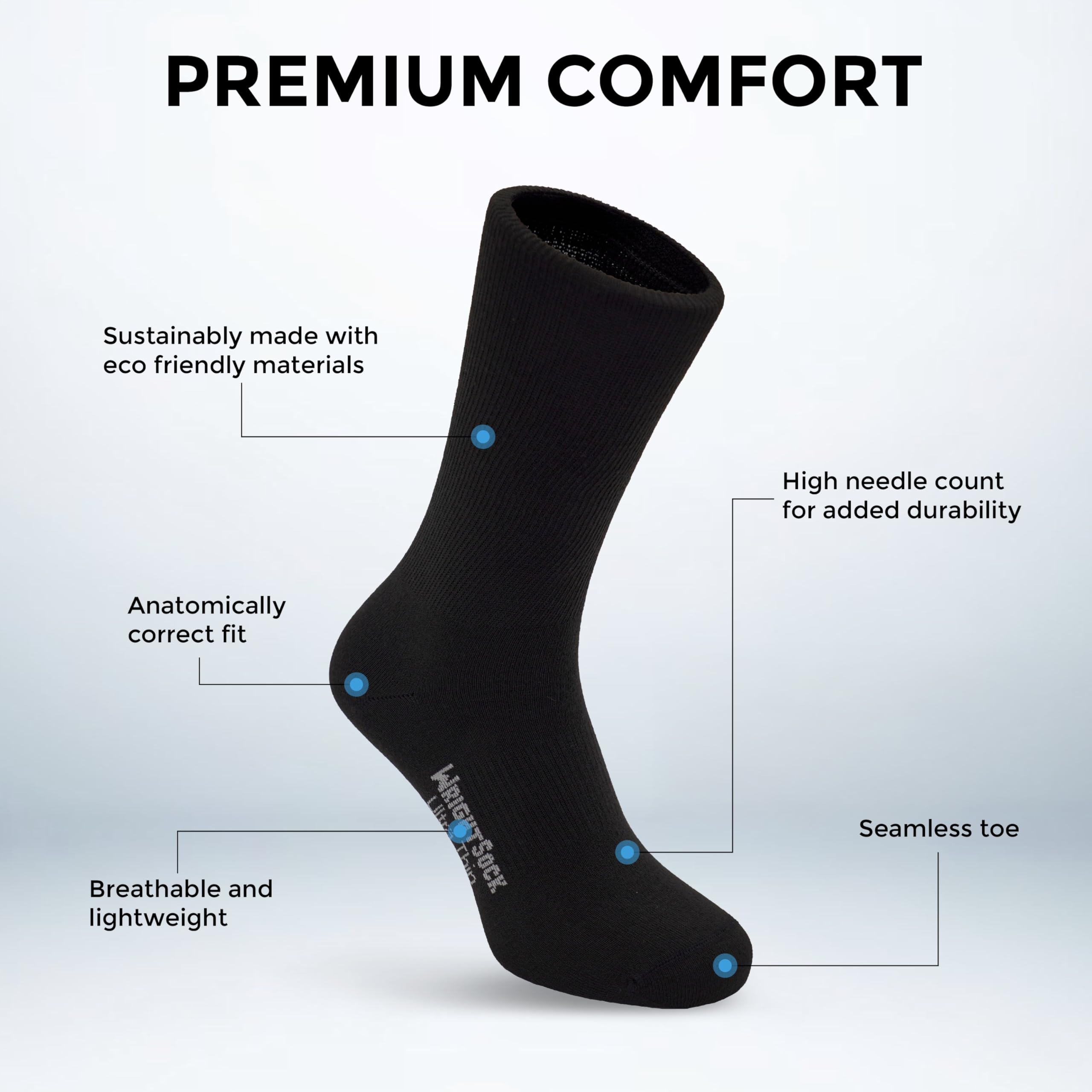 **Wrightsock Ultra Thin Crew Running Socks for Men & Women - Moisture-Wicking Athletic Socks - Made in USA - Perfect for Marathon, Hiking & Gym Workouts**
