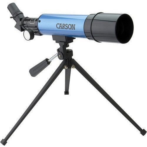 Carson Aim 50mm Refractor Telescope - Portable Astronomy Telescope for Adults & Kids, Perfect for Stargazing, Bird Watching & Outdoor Adventures (Model MTEL 50)