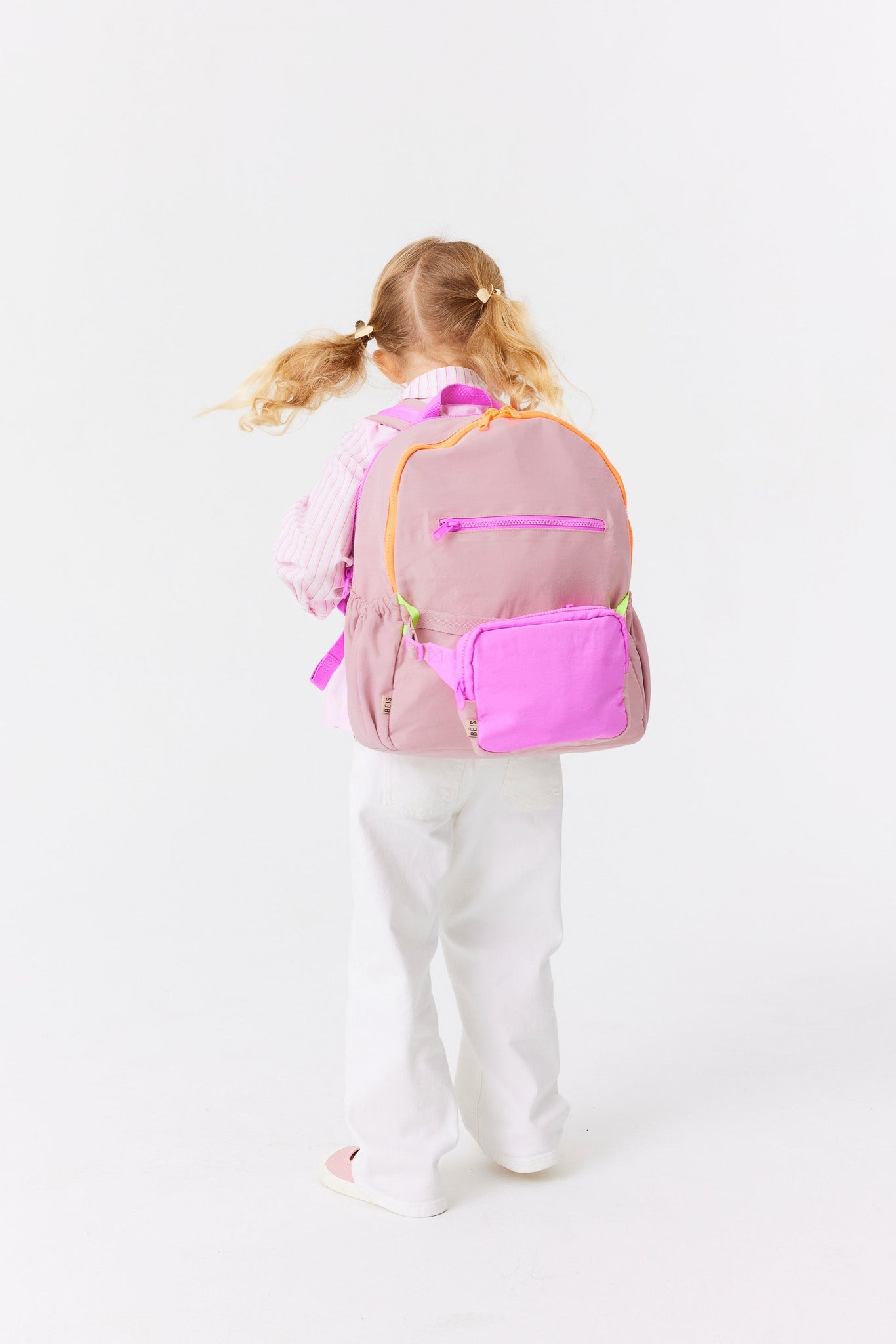 Atlas Pink Kids Backpack for School, Travel & Daycare - Lightweight Durable Bookbag for Boys & Girls Ages 3-12