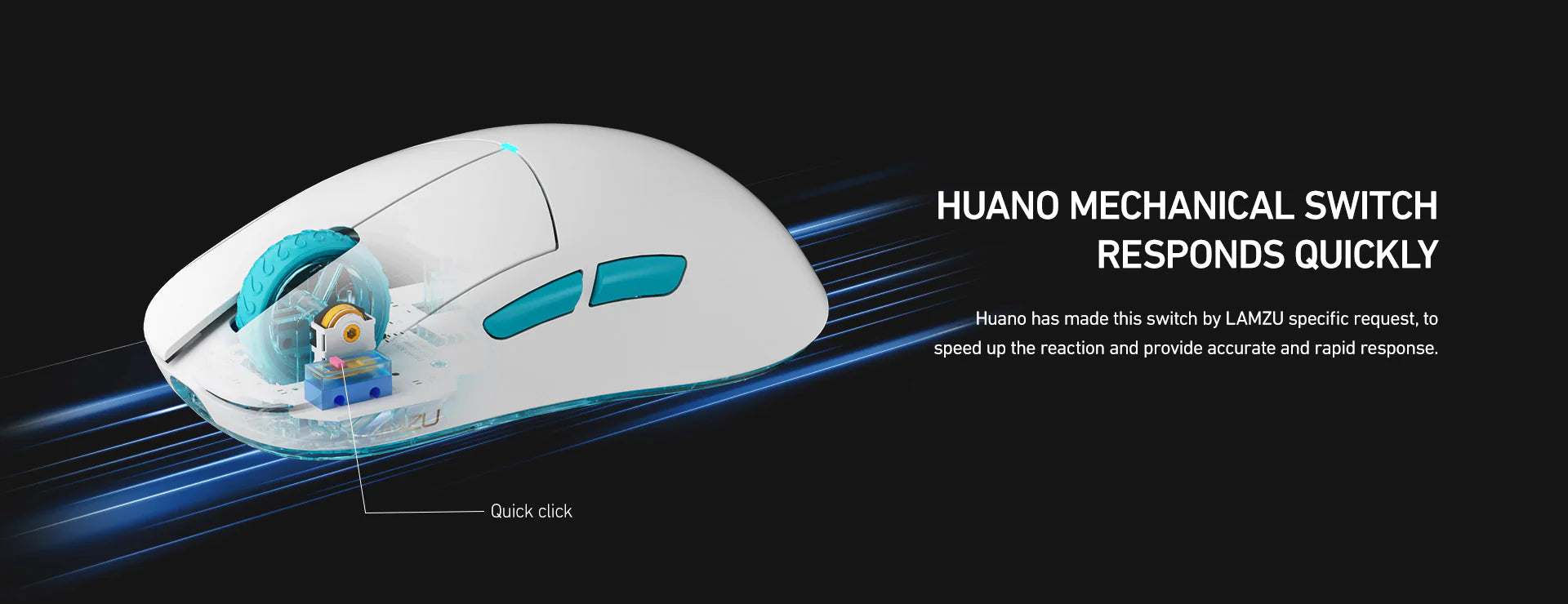 Lamzu Atlantis OG V2 Pro Wireless Gaming Mouse - 4K Compatible, Lightweight Ergonomic Design, Matcha Green - Perfect for FPS, MOBA & Esports Gaming