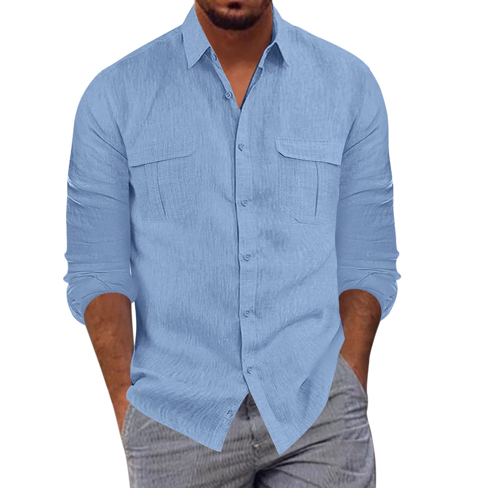 Men's Slim Fit Basic Cotton T-Shirt - Short & Long Sleeve Casual Shirts for Everyday Wear | Comfortable Fashion Tees for Work, Gym & Outings
