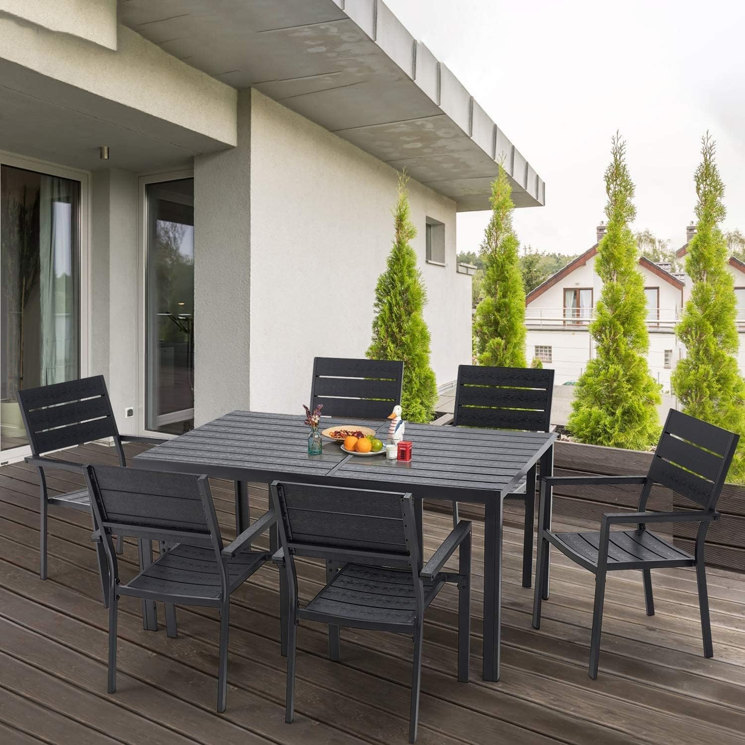 AECOJOY 7-Piece Outdoor Dining Set - 60