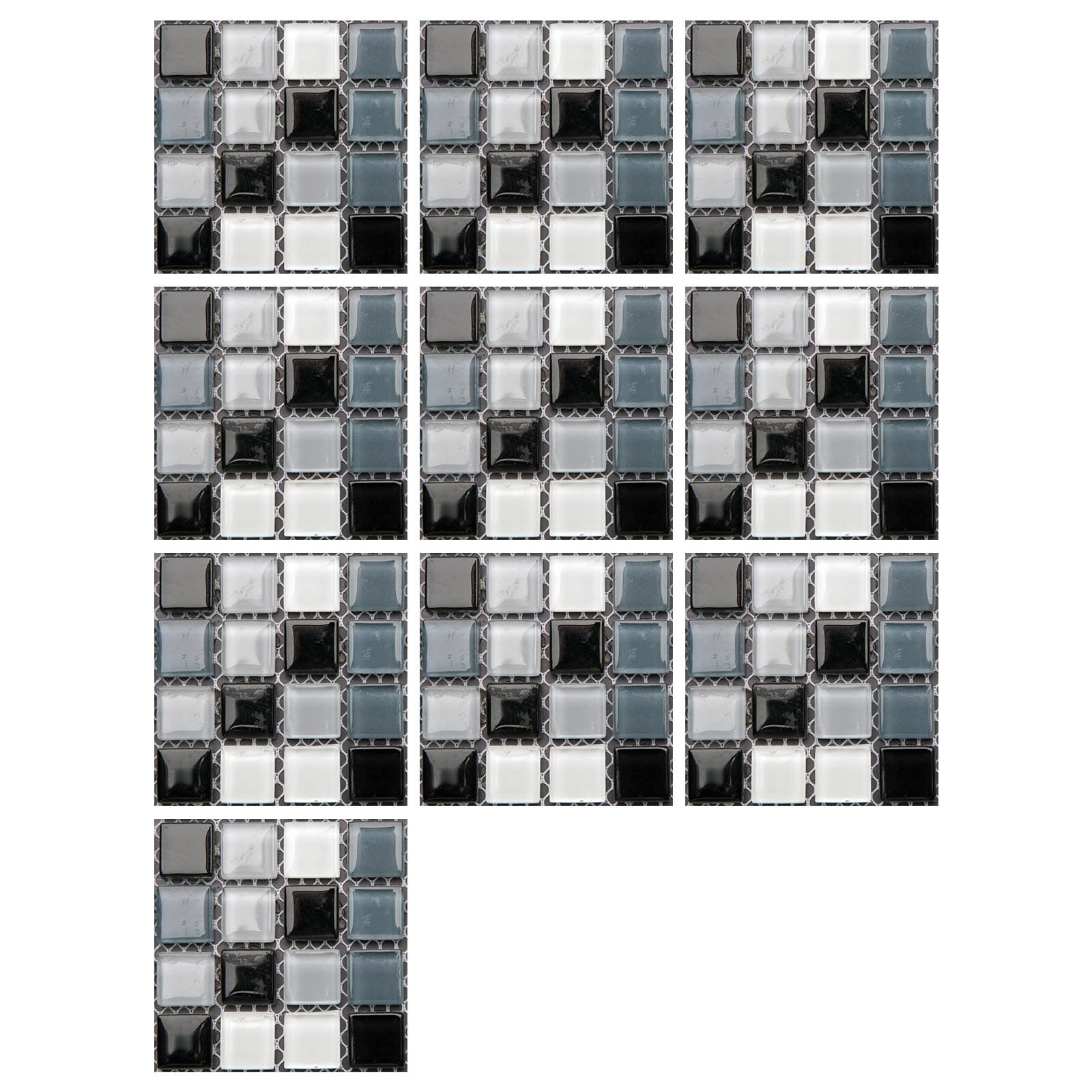3D Mosaic Tile Stickers - DIY Creative Wall & Floor Decals for Bathroom, Kids Room - Waterproof, Bright Film Simulation Tiles for Home Decor & Playroom Design